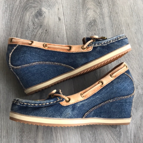 Geox Denim Wedge. Size 37 - Picture 2 of 7